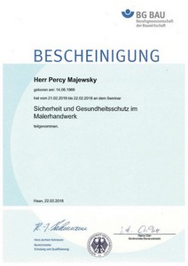  BG Bau Sicherheit und Gesundheitsschutz im Malerhandwerk